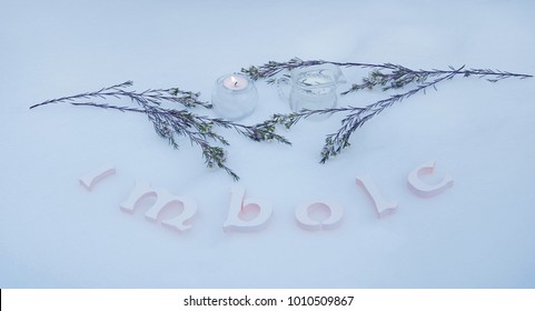 Winter Altar For Imbolc Sabbath