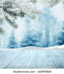 winter background - Shutterstock ID 160499864