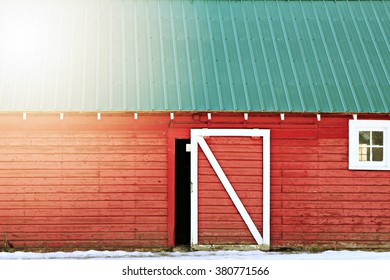 Winter Barn