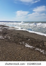 Winter At The Beach In Buffalo Ny