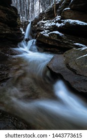 Winter At Blakely Falls In Northeastern Pennsylvania