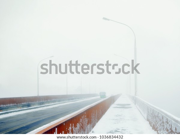 The Winter Bridge in the\
Fog