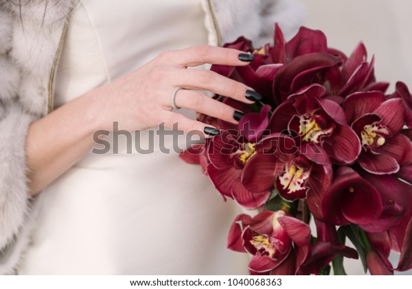 Hochzeit Bouquet Burgund Marine Blue Red Peony Eucalyptus Etsy