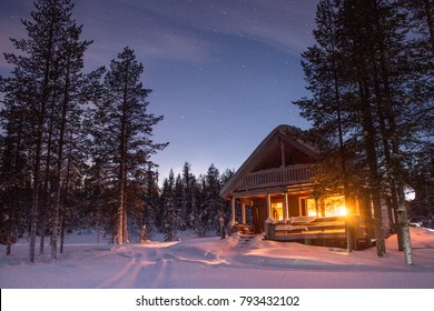 Winter cabin - Lapland - Shutterstock ID 793432102