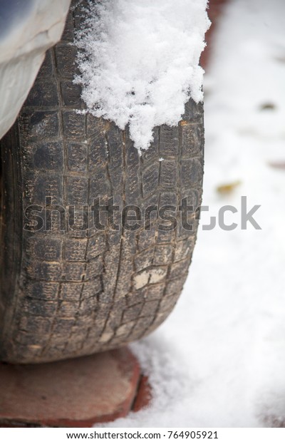 winter car\
wheels in winter in the cold in the\
snow