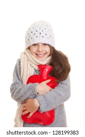 Winter Child Hugging Hot Water Bottle For Warmth