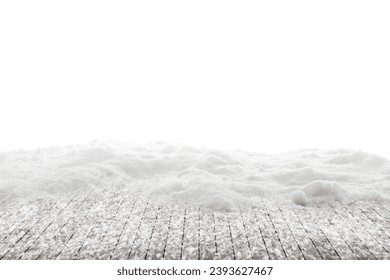 winter Christmas background with snow on the wood - Powered by Shutterstock