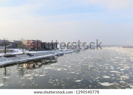 Similar – Hamburger Hafen im Winter