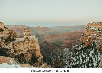 Winter evening glow in the Grand Canyon
