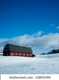 Winter Farm Landscape