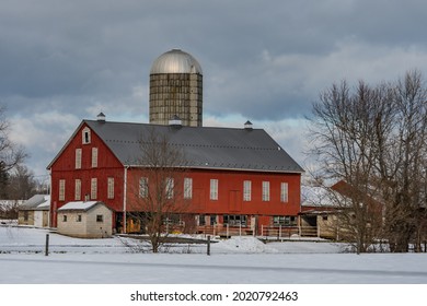 Winter Farm Scene, Gettysburg, Pennsylvania, USA