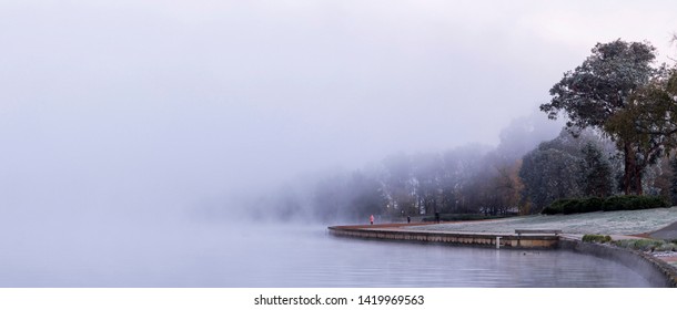 Winter Fog On Lake Burley Griffin