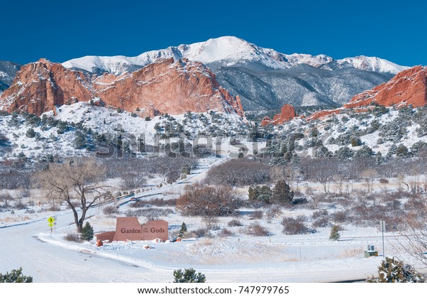 Winter Garden Gods Pikes Peak