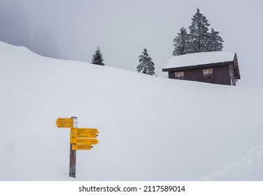 Winter Hiking In Hoch-Ybrig, Switzerland