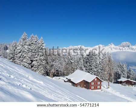 Similar – winter landscape Forest