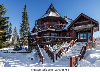 Winter Hotel In Resort Jasna, Tatras, Slovakia.