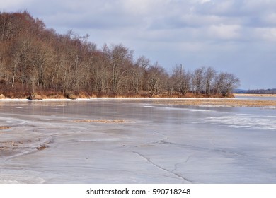 Winter Ice (taken On The Kennebecasis River, New Brunswick Canada)