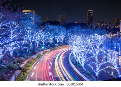 Winter Illumination in Tokyo near Roppongi Hills

