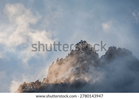 Winter image of Dome du Gouter (4304), Mont Blanc Massif, France, Europe