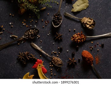 Winter Indian Spices Arial View