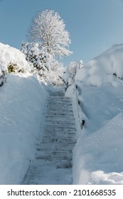 Winter Landscape In The Allgäu Alps