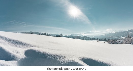 Winter Landscape In The Allgäu Alps