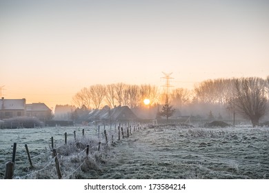 Winter Landscape (Belgium, Flanders)