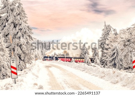 Winter Landscape Brocken, Wernigerode, Harz, Germany