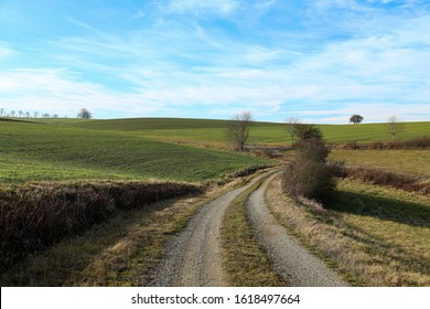 Winter Landscape In Central Europe Abnormally Warm Winter