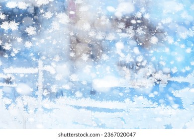 Winter landscape. Fairy-tale beauty snow-covered streets. Snowfall and cooling in tourist areas. - Powered by Shutterstock