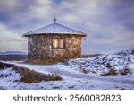 Winter landscape in the Fornebu region. Fornebu is an area of ​​parks, housing and businesses near the city of Oslo, Norway.