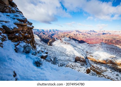 Winter Landscape In Grand Canyon National Park, United States Of America