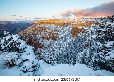 Winter landscape in Grand Canyon National Park, United States Of America - Powered by Shutterstock