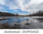 Winter landscape at Kensington Metro Park, Milford, MI