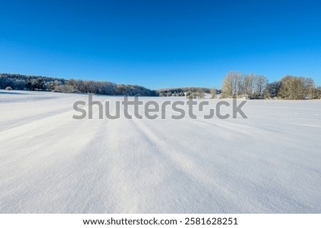 Similar – Image, Stock Photo Landscape on Swabian Alb with meadows, hills and clouds.