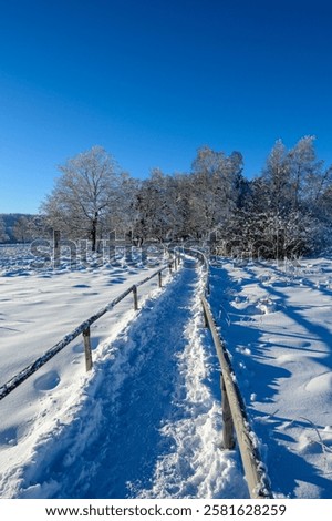 Similar – Image, Stock Photo Landscape on Swabian Alb with meadows, hills and clouds.