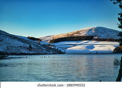 Winter Landscape In Pentland Hills, Scotland