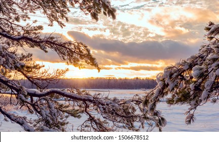 Sunset Snow Images Stock Photos Vectors Shutterstock