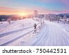 winter landscape road