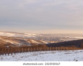 Winter landscape in South Moravia