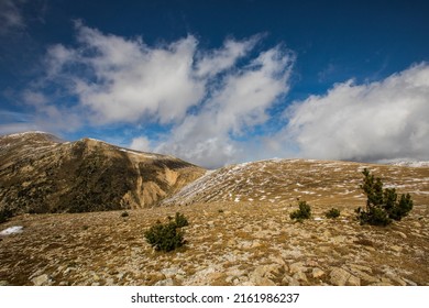 Winter Landscape In Vallter Mountains, Pyrenees, Spain.