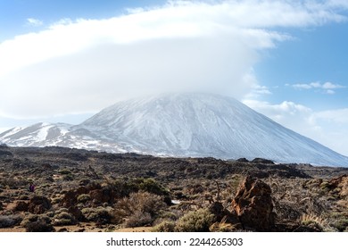 Winter Landscape in Volcan Teide National Park, Tenerife, Canary Island, Spain - Shutterstock ID 2244265303
