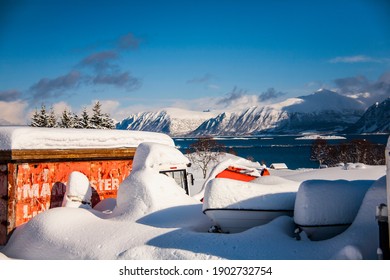 Winter in Lofoten Islands, Northern, Norway. - Shutterstock ID 1902732754