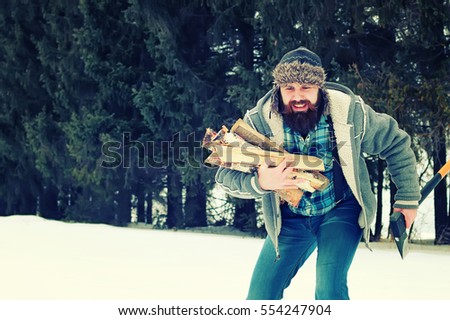 Similar – Foto Bild Holz für den Winter