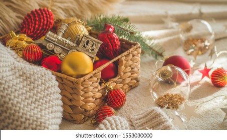 Christmas Gift Basket Images Stock Photos Vectors Shutterstock