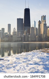 Winter Morning In Chicago, IL.