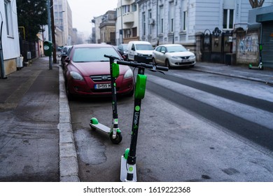 Winter Morning, Empty Streets In Bucharest, Romania, 2020