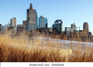 Winter Morning In Kansas City, Missouri, USA.