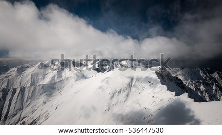 Similar – lonely mountain hut in the middle of nowhere II