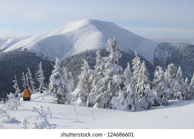 Winter in mountains